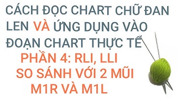 Đọc Chart Chữ Đan Len-Phần 4: Tăng Mũi Phải RLI, Tăng Mũi Trái LLI/ Knitting Pattern