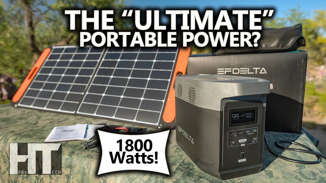 EcoFlow DELTA 1300 Solar Generator & Panel Power System