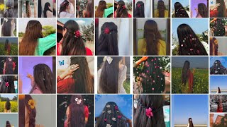 Long hair girls dpz 💫|| stylish long hair hidden face dpz for girls || pose idea with long hair