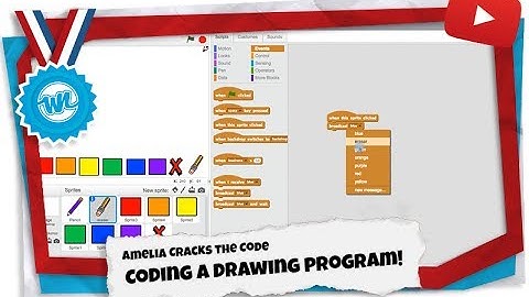 How to Make a Drawing Program in Scratch! | Amelia Cracks the Code