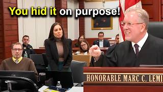 Lawyer Hides Evidence and Judge IMMEDIATELY GOES OFF