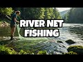 fishing catching in forest river #long #fishcurry #net #fish