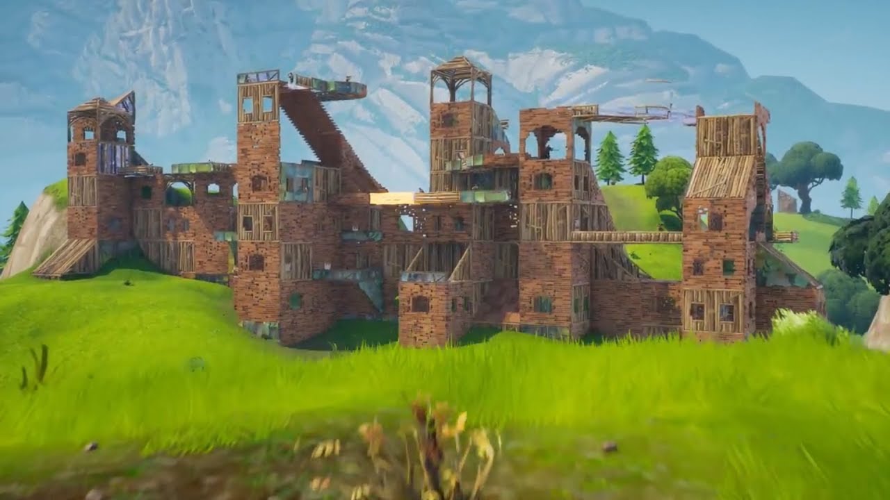 radioactive fortnite - fortnite castle ruins