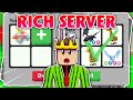 RICH SERVER TRADING IN ADOPT ME (ROBLOX)