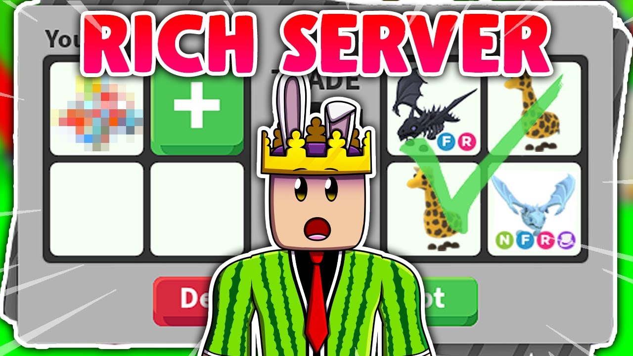 I Joined A SUPER RICH TRADING server in ADOPT ME! (ROBLOX) 