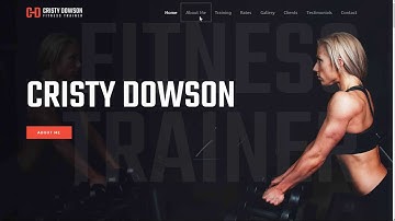 Website template Demo - Personal Fitness Trainer