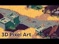 Rural Town - Pixel Art Render Pipeline