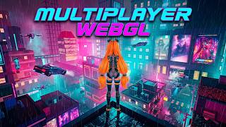 WebGL Multiplayer - Cyberpunk City - (Trailer) 3D Low Poly Art and Multiplayer for Games