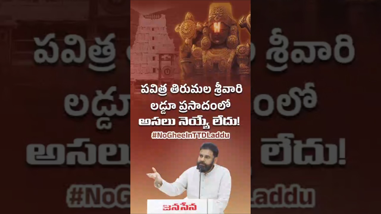 తిరుమల లడ్డు లో అసలు Ghee వాడలేదు😲☝️#pawankalyan #ysjagan #fridayculture