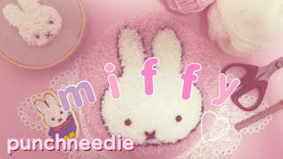 [Punch Needle] I tried embroidering Fluffy Miffy/Ceria's Punch Needle/Beginner