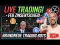 🔴 LIVE Trading - FED ZINSENTSCHEID💥 NEUE Trading Bots!