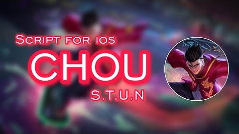 [FOR iOS] NEW CHOU S.T.U.N SKIN SCRIPT FULL EFFECT 100% AND REAL VOICE | Gloo Patch