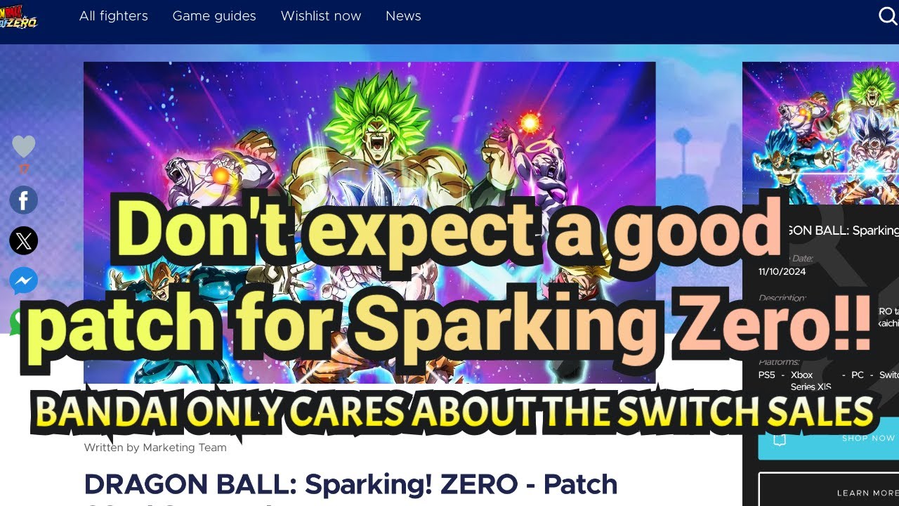DON'T EXPECT A GOOD PATCH FOR RANK RESET on Sparking Zero!! (It's all about the switch!!)