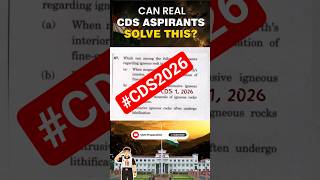 CDS GS PYQ Real Exam Questions | Most Expected Defence GS Questions #cds2026 #tranding #feedshorts