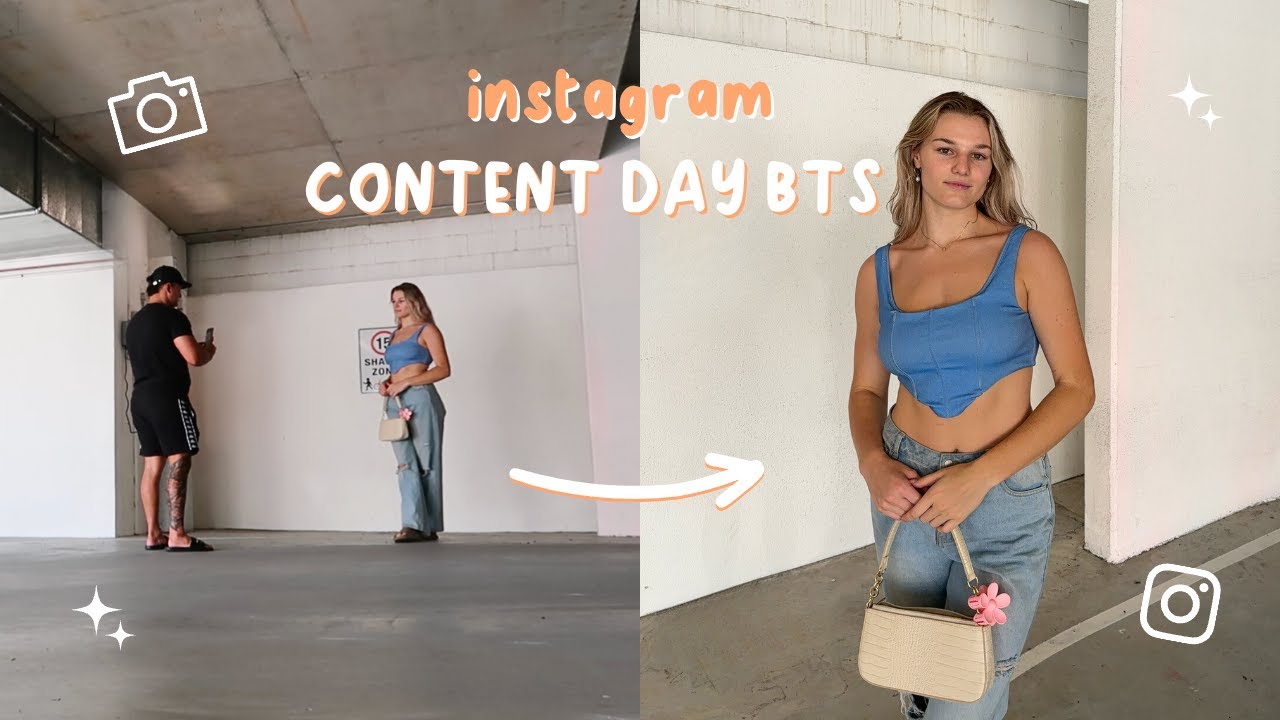 Spend an Instagram Content day with me! How I plan my Instagram Pics, grwm & Taking Content bts