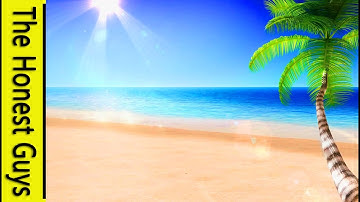 4 HOURS Ocean Waves on a Tropical Beach - Sleep Study Spa Relaxation