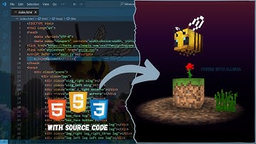 🐝 Create an AMAZING Minecraft BEE Animation with HTML , CSS & JAVASCRIPT | With Source Code 😉