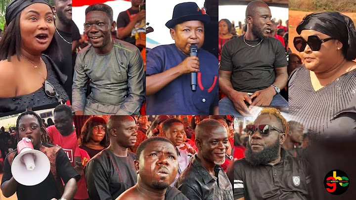 AGYAKoo,Vivian Jill, Mc Brown,Dr Likee, Wayoosi & ather Stars Show their last respect to kolege wife