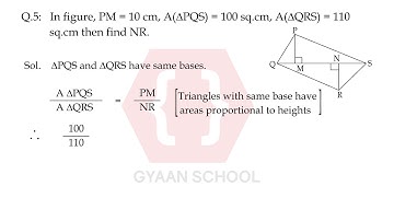 Problem Set 1 Q5, Similarity, Chapter 1, Geometry, Class 10th.