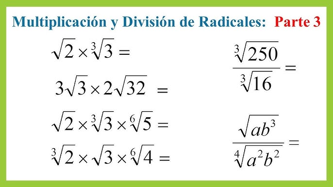 🥇▷【 Simplificación de Radicales. Raíz de Raíz. - Operaciones fracciones  algebraicas 】