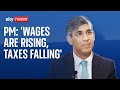 Rishi sunak uk economy getting healthier every week says prime minister