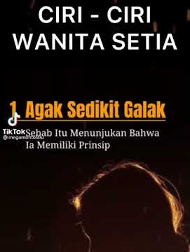 status WA ciri ciri wanita setia