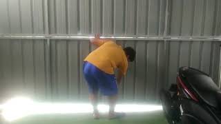 Pintu Garasi Lipat Hemat Tempat, Tanpa Rel ...!