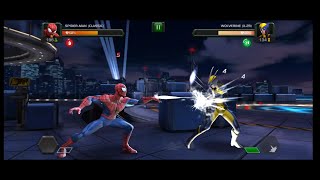 Spiderman vs Wolverine (x-23) \& Silver Surfer vs civil warrior | marvel champions