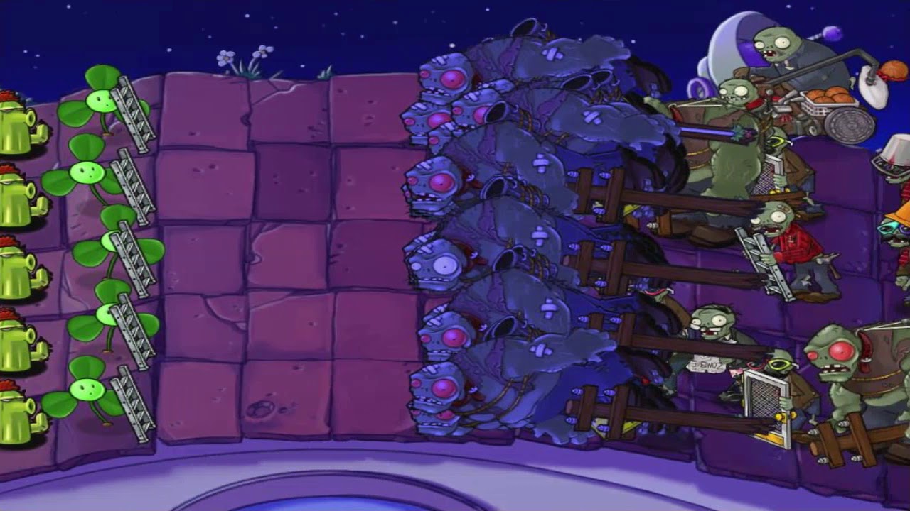 Pvz unnamed mod. Растения против зомби крыша. PVZ Night Roof. PVZ Survival endless. Растения против зомби крыша ночь.