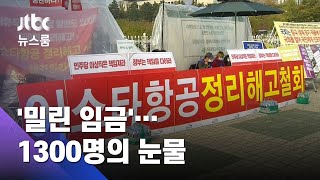 1300명 정리해고…조종간 놓고 배달일, TV 보조출연도 / JTBC 뉴스룸