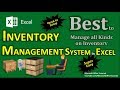Inventory Management | Excel Inventory Management (Super Easy)