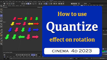 How to use Quantize effect on rotation in Cinema 4D 2023 @MaxonVFX ​