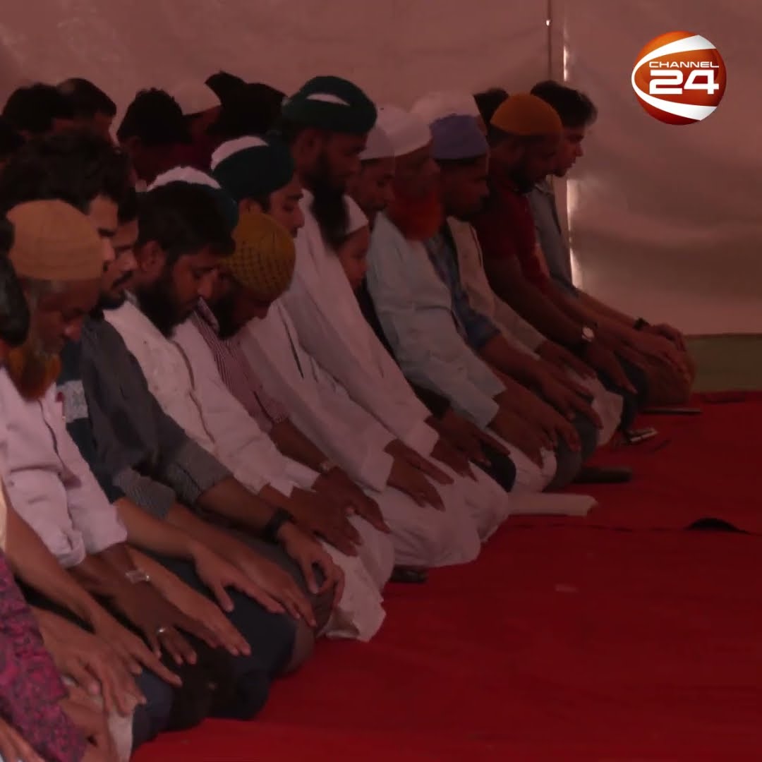জুলাই শহীদ ও আহত পরিবারের সদস্যদের নিয়ে নামাজ আদায় #NCP #Ramadan #Namaz #Channel24