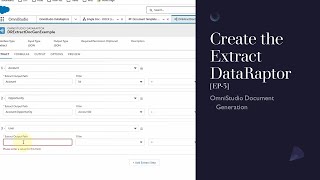 Create the Extract DataRaptor [EP-3]