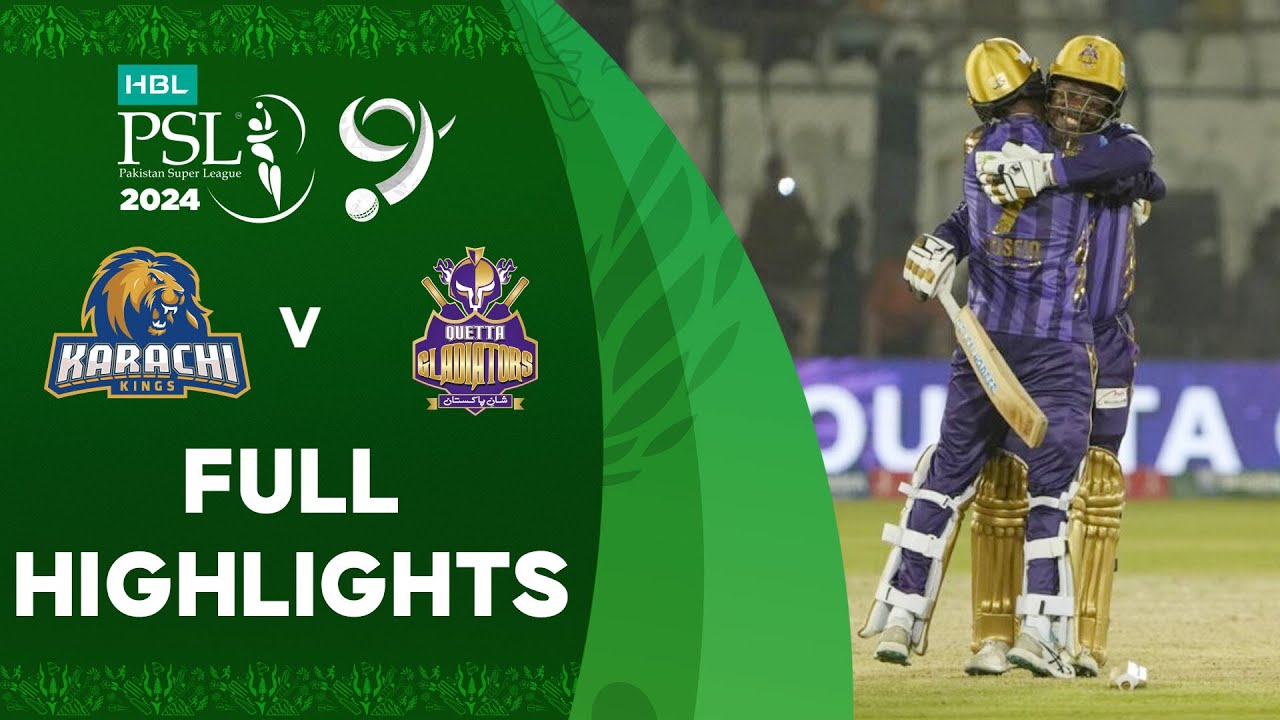 Full Highlights | Karachi Kings vs Quetta Gladiators | Match 16 | HBL PSL 9 | M1Z2U