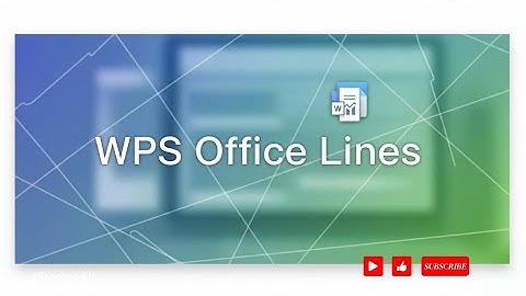How to Insert Lines in WPS Office Document