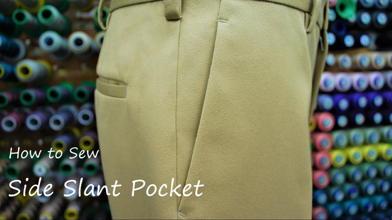 How to Sew Slashed Pockets for Pants  Trouser