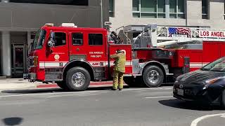 LAFD Light Force 10 & Rescue 810 Responding