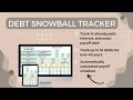 Debt snowball spreadsheettour for google sheets