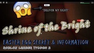 Shrine Of The Bright Easter Egg Info Roblox Lumber Tycoon 2 Youtube - how to get the bird axe easy fast roblox by roboxean