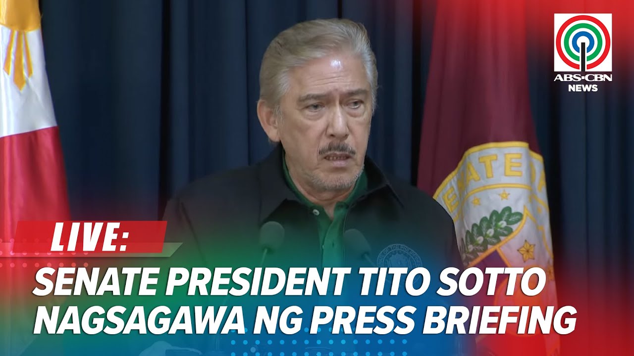 LIVE: Senate President Tito Sotto holds press conference | October 6