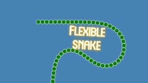 I made snake game but the snake is flexible