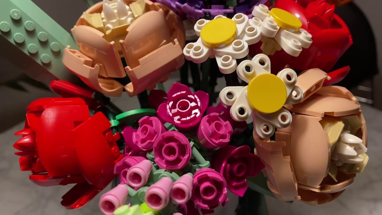 Lego Botanical Collection 10280 Flower Bouquet und Lego 40460 Roses speed build YouTube