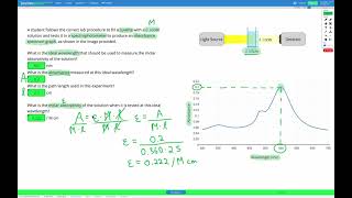 Chemistry - Solutions - Beer Lambert Law