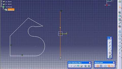 CATIA V5 TUTORIAL_23 Symmetry Sketch
