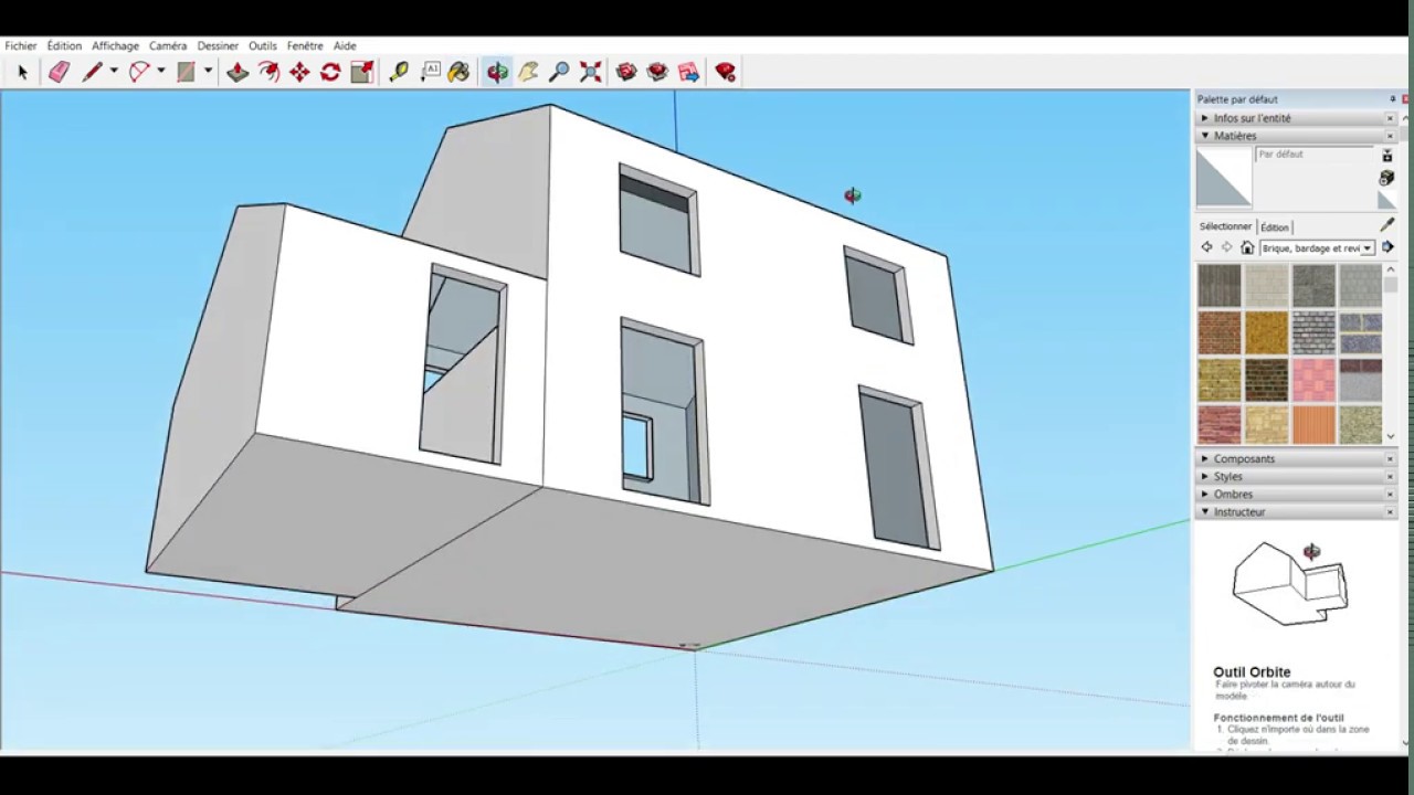 Modéliser une maison avec SketchUp - Partie 1/2