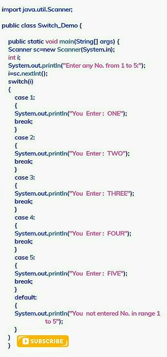 #Switch case java program #youtube shorts #java programmng - YouTube