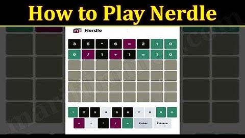 Nerdle Daily Math Puzzle  (How To Play)