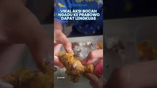 Download Lagu VIRAL Aksi Bocah Ngadu ke Prabowo dapat Lengkuas, Kini Dapat 2 Potong Ayam #prabowo #makangratis MP3