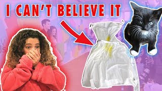 MY KITTEN RUINED MY DRESS!!